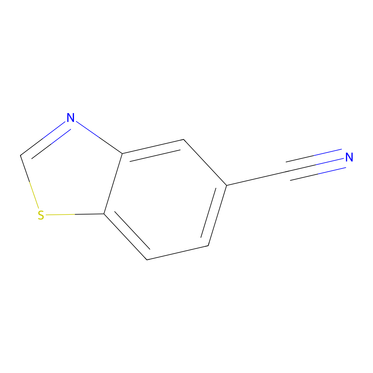 5-Benzothiazolecarbonitrile molecular structure, CAS 58249-57-3