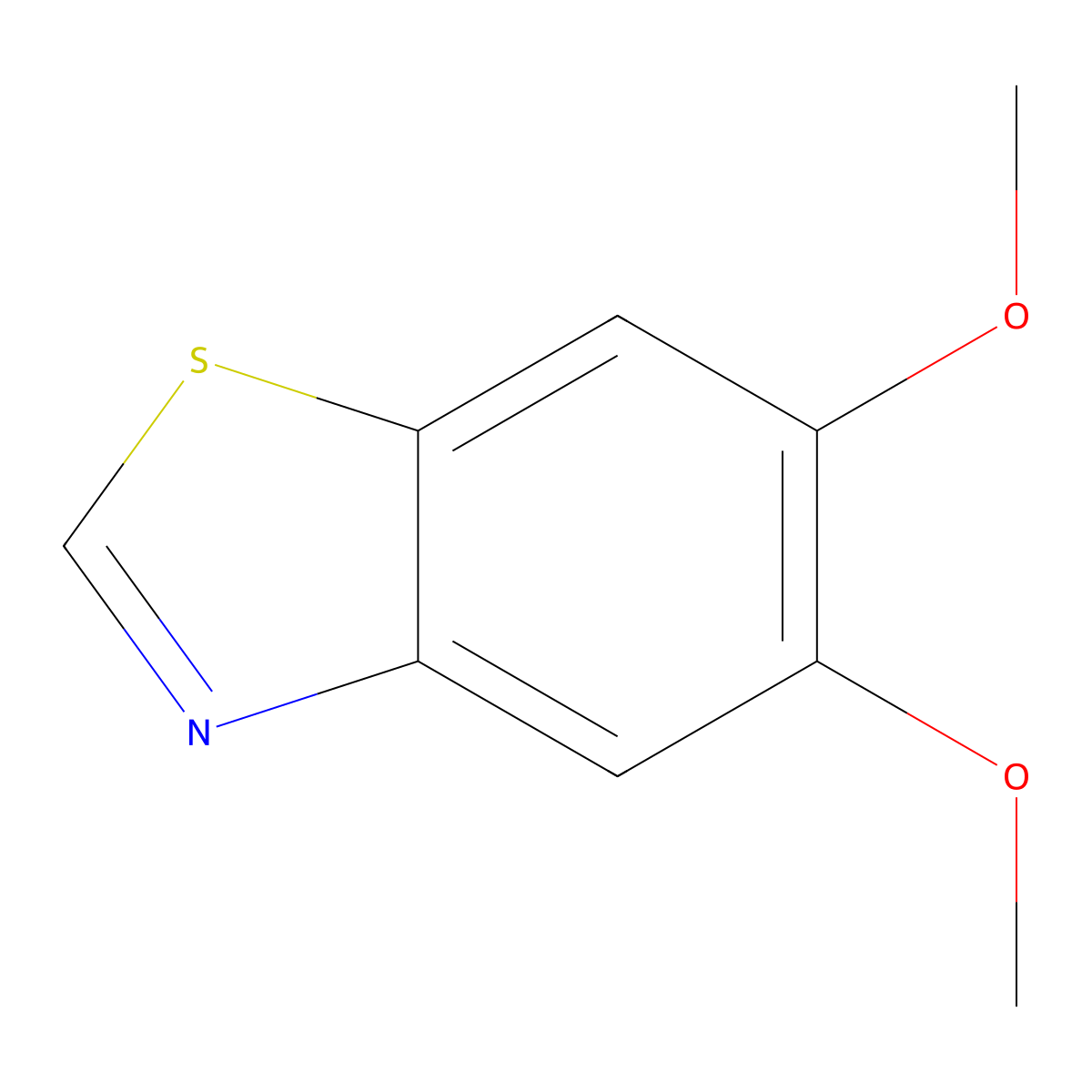 5,6-dimethoxyBenzothiazole molecular structure, CAS 58249-69-7