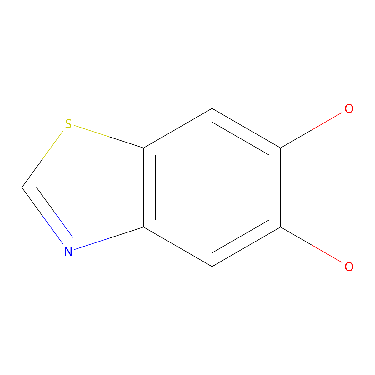5,6-dimethoxyBenzothiazole molecular structure, CAS 58249-69-7