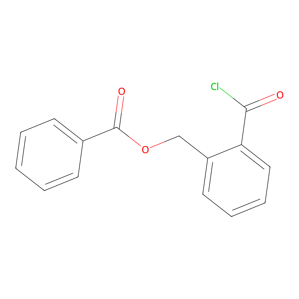 2-((Benzoyloxy)methyl)benzoyl chloride molecular structure, CAS 58249-87-9