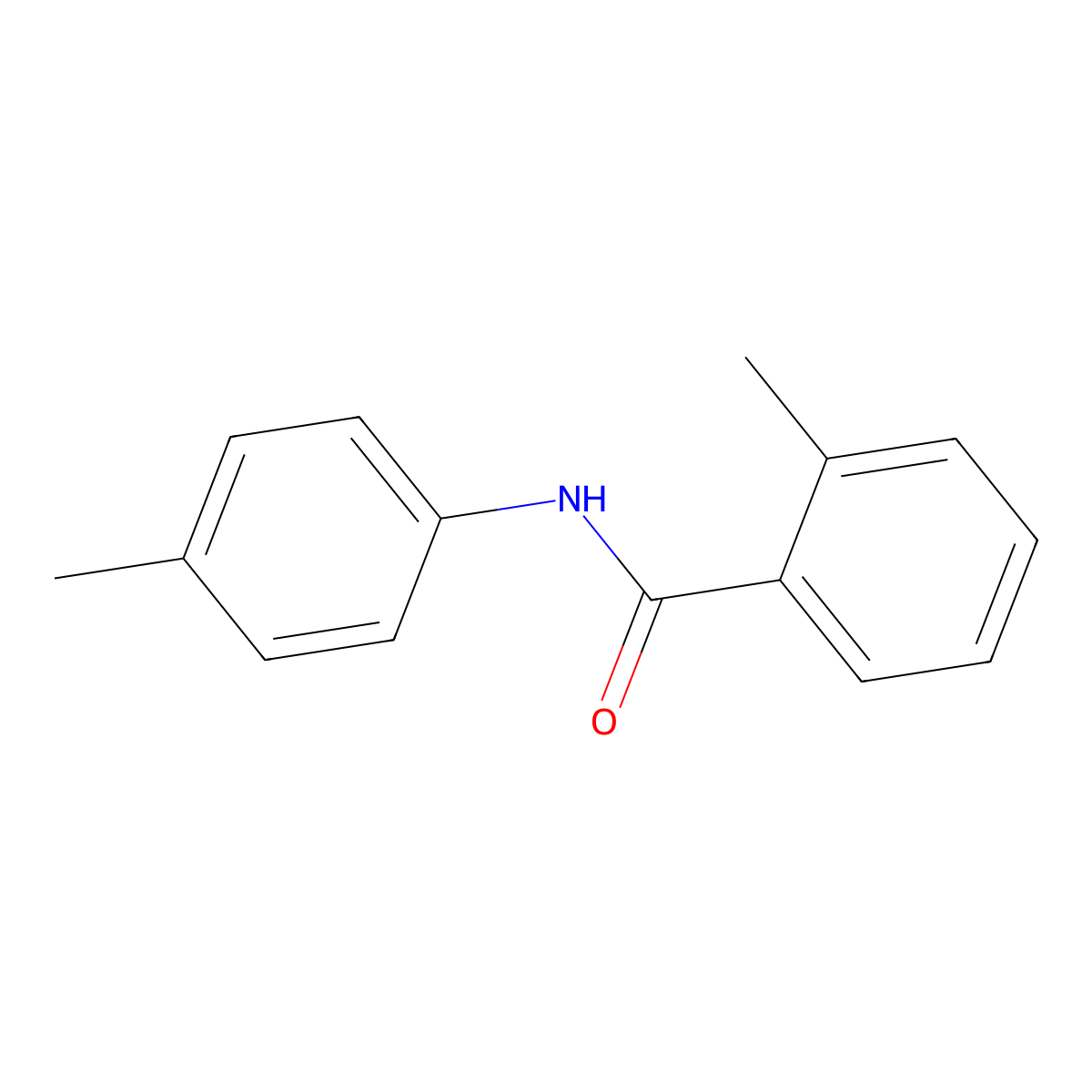 2-methyl-N-(4-methylphenyl)benzamide molecular structure, CAS 58249-89-1