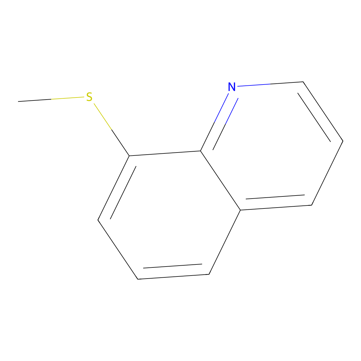 8-(Methylthio)quinoline molecular structure, CAS 5825-25-2