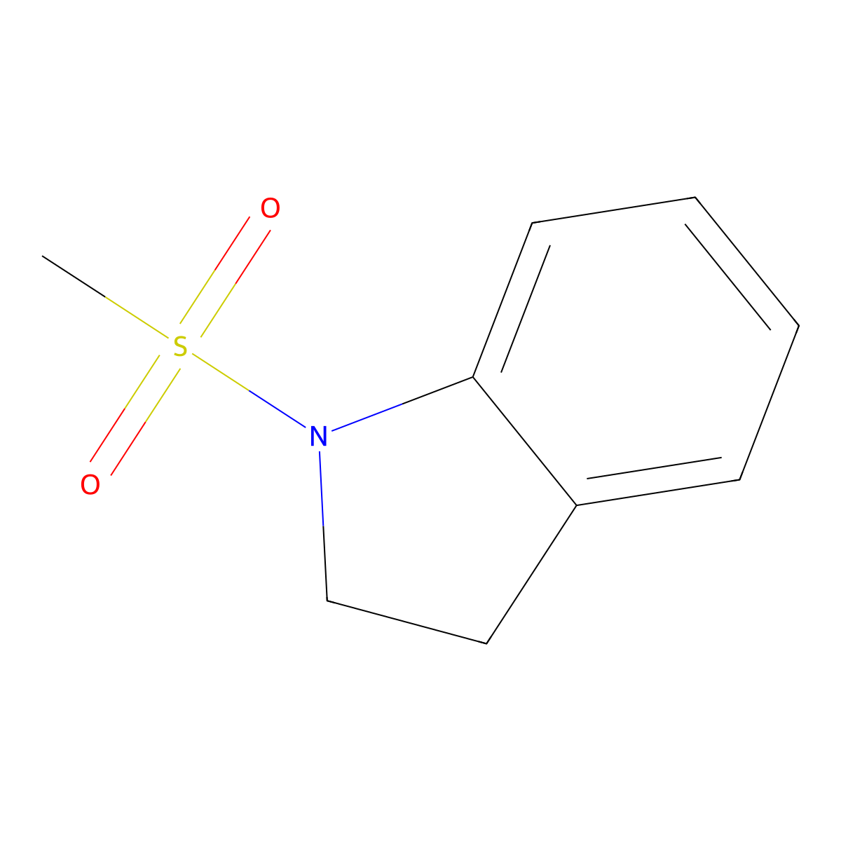 1-(Methylsulfonyl)indoline molecular structure, CAS 5825-63-8