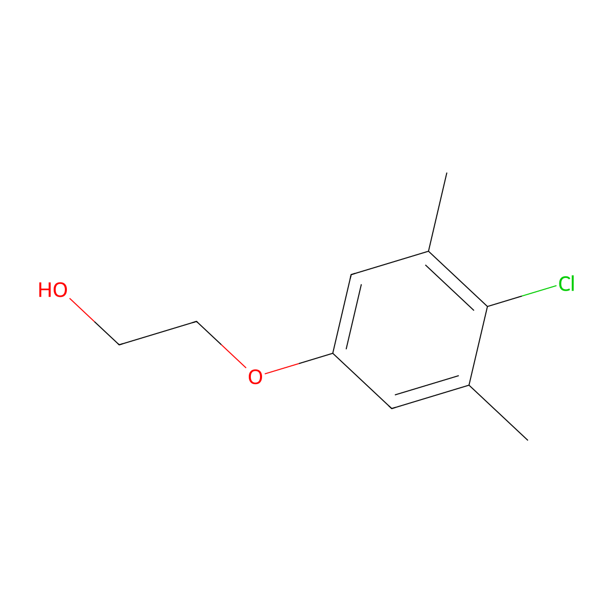 2-(4-Chloro-3,5-xylyloxy)-ethanol molecular structure, CAS 5825-79-6