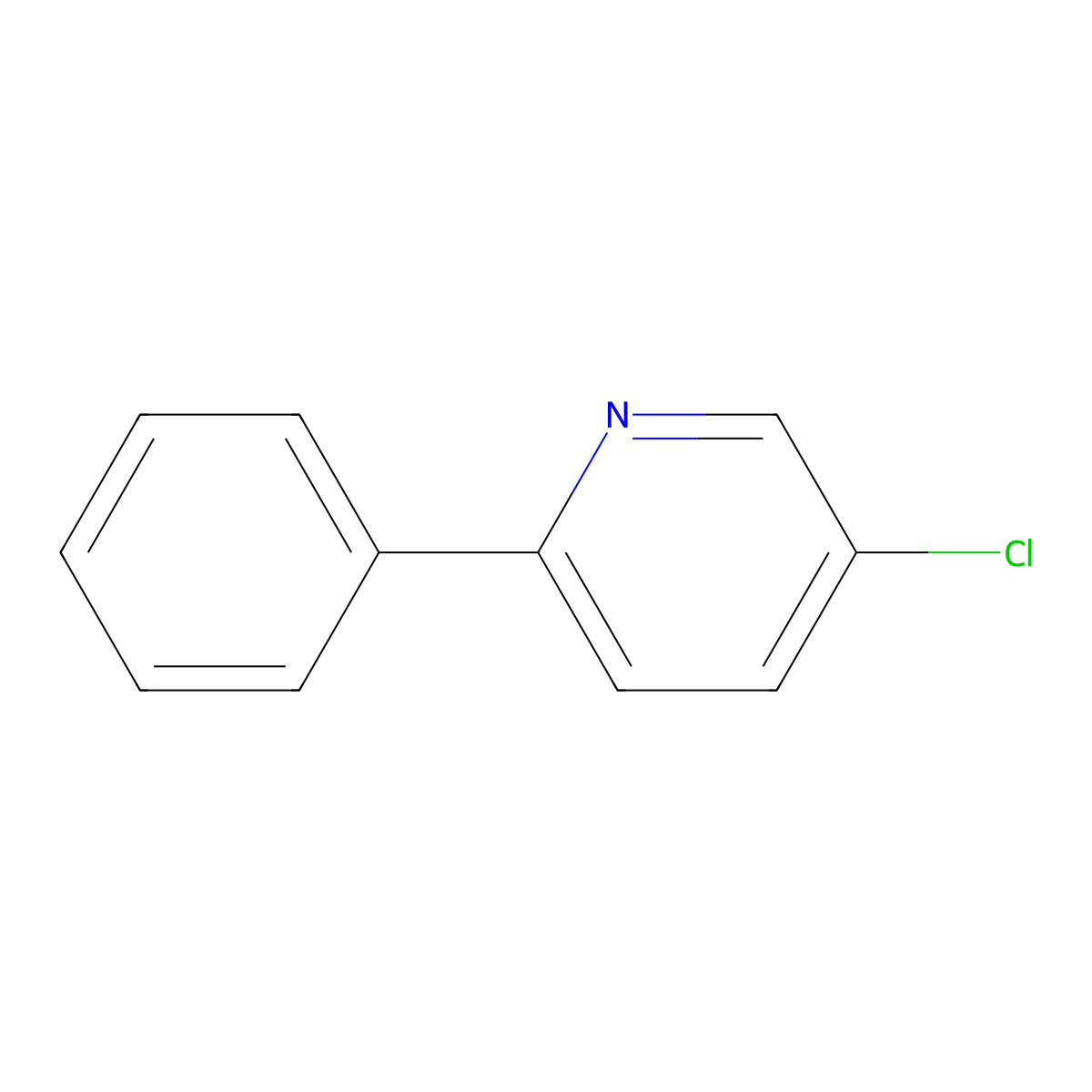 5-Chloro-2-phenylpyridine molecular structure, CAS 58254-76-5