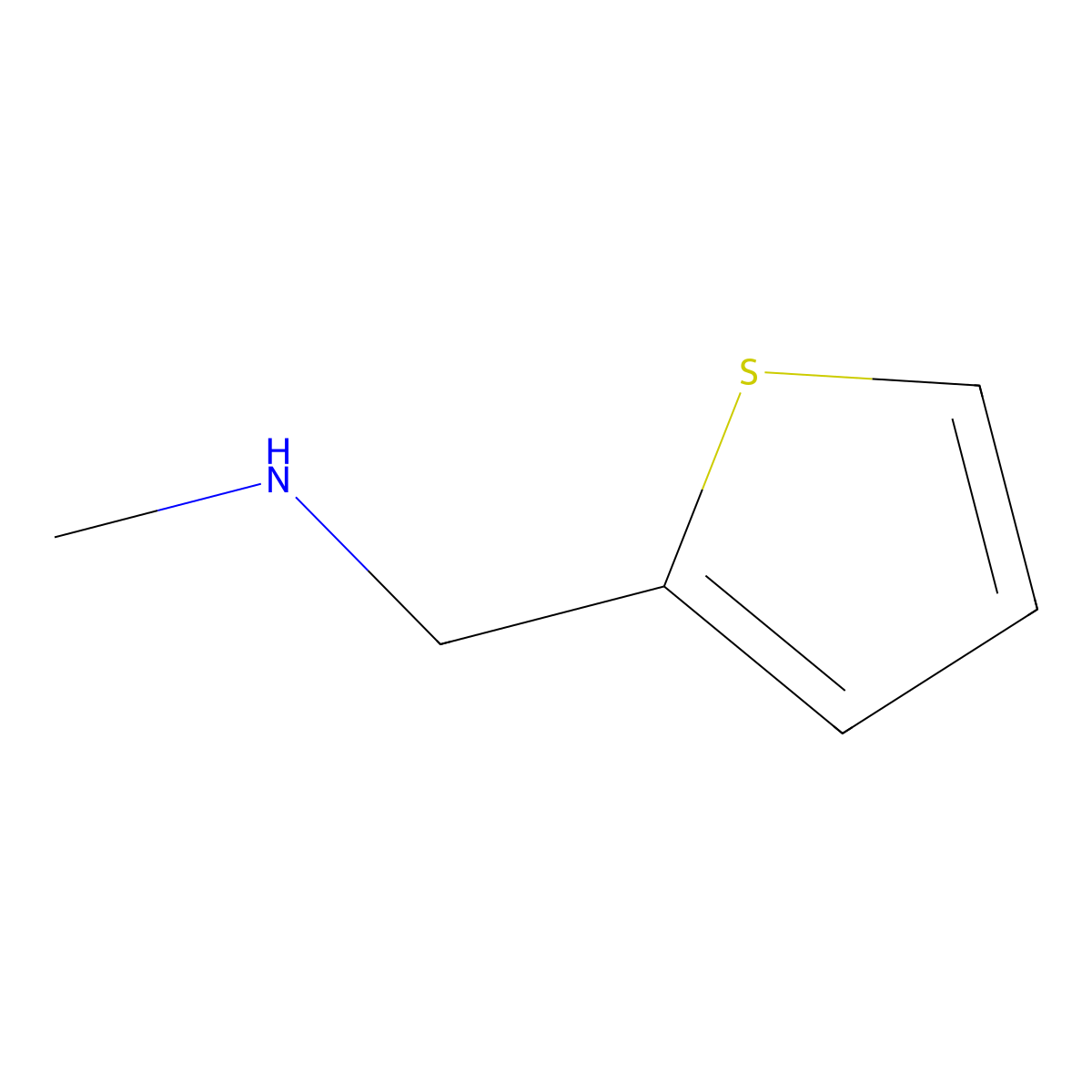 N-Methyl-1-(thiophen-2-yl)methanamine molecular structure, CAS 58255-18-8