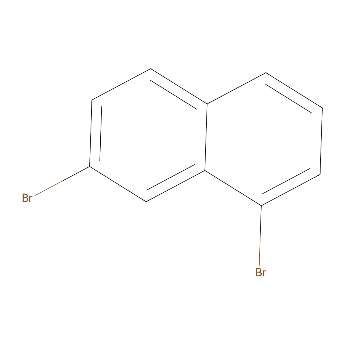 1,7-Dibromonaphthalene molecular structure, CAS 58258-65-4