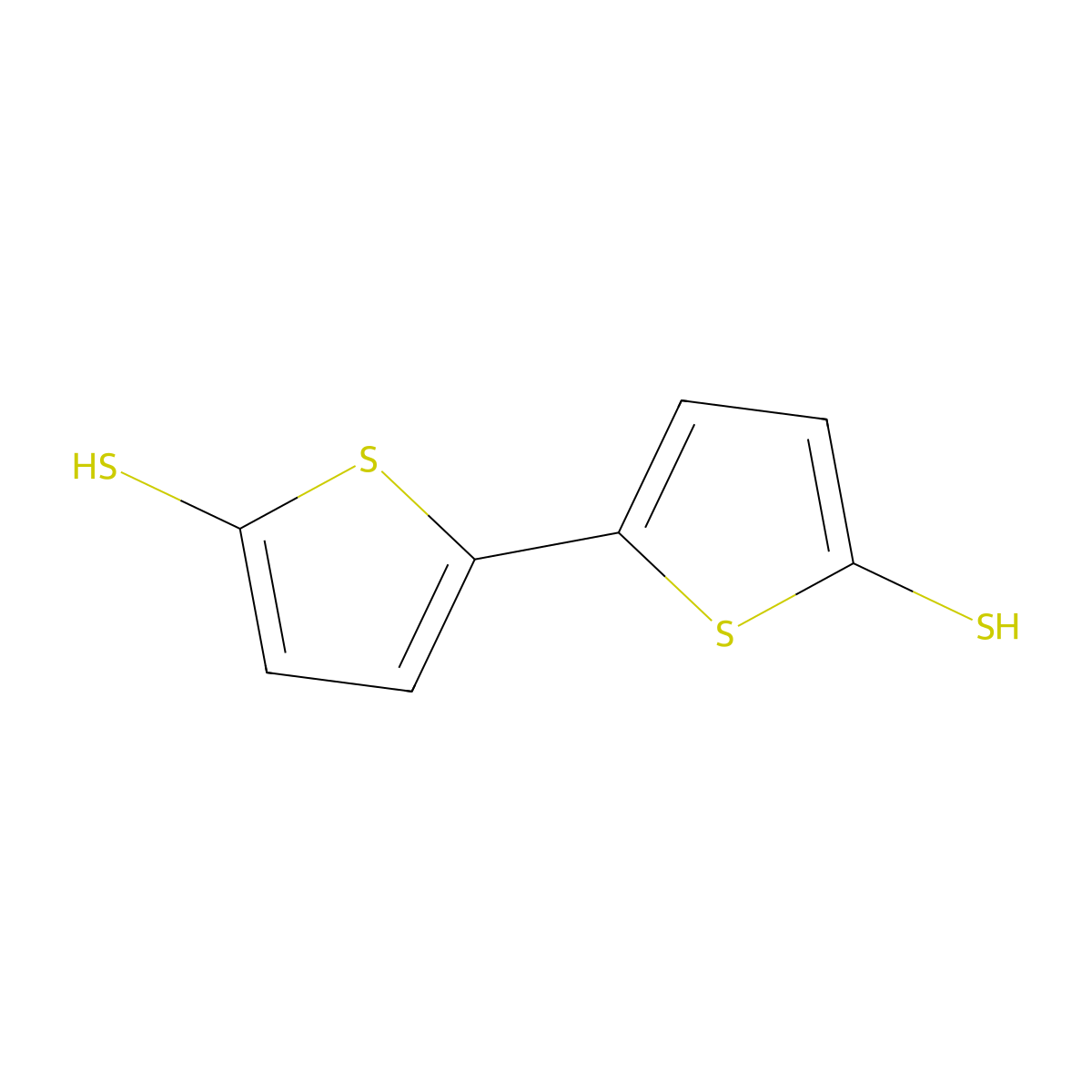 [2,2'-Bithiophene]-5,5'-dithiol molecular structure, CAS 58259-03-3