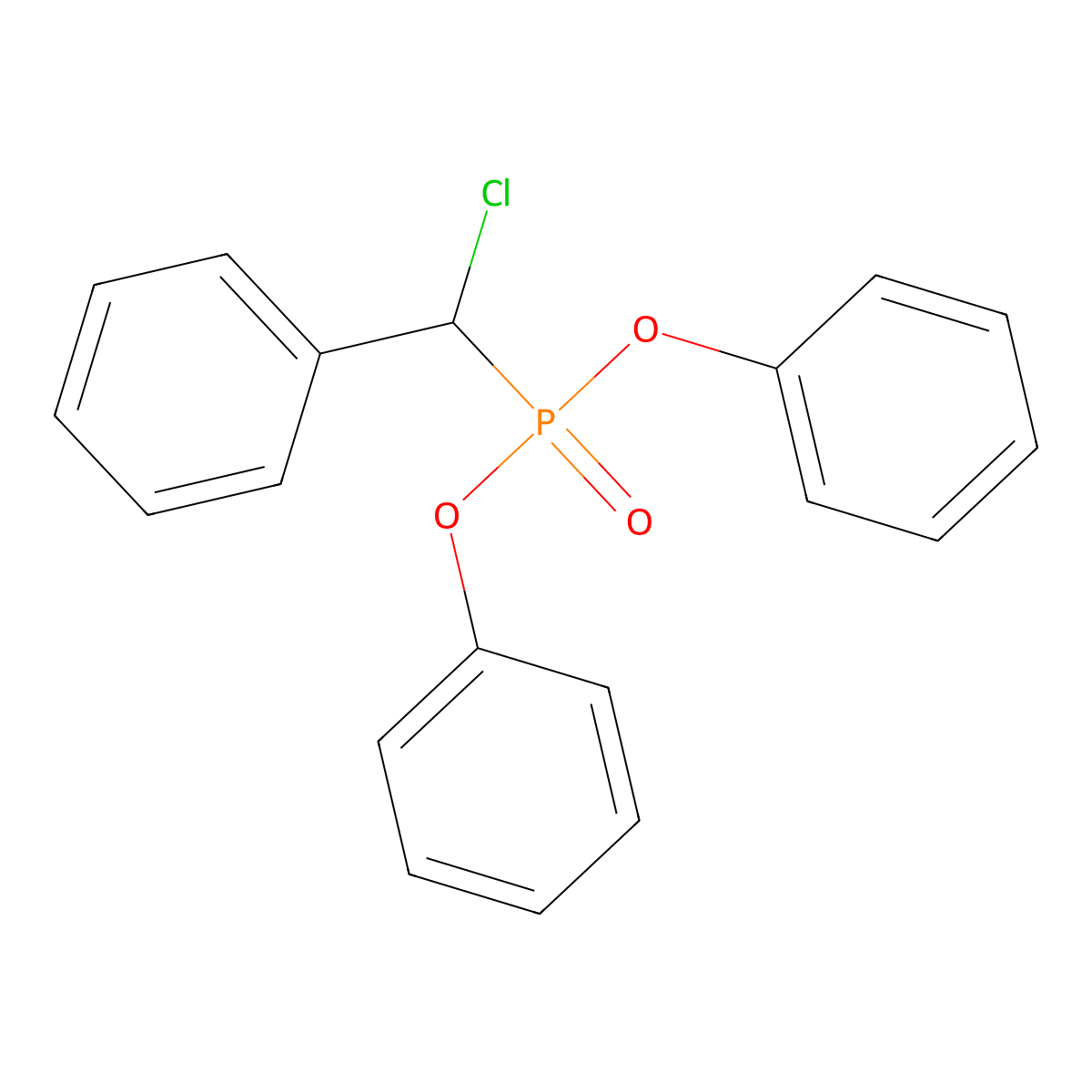 Diphenyl alpha-Chlorobenzylphosphonate molecular structure, CAS 58263-67-5