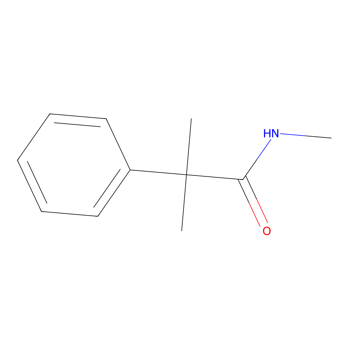 N,2-dimethyl-2-phenylpropanamide molecular structure, CAS 58265-39-7
