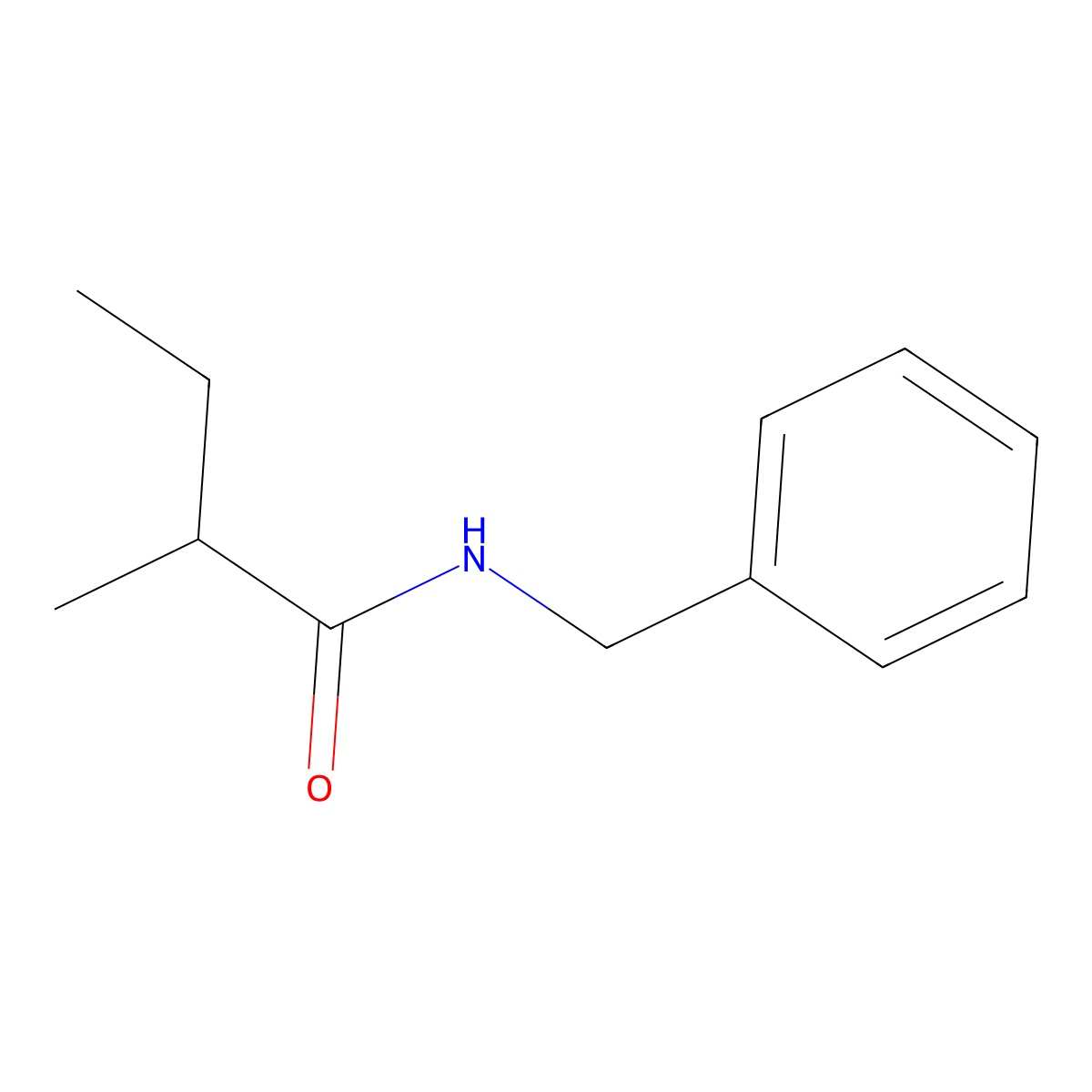2-Methyl-N-(phenylmethyl)butanamide molecular structure, CAS 58265-40-0