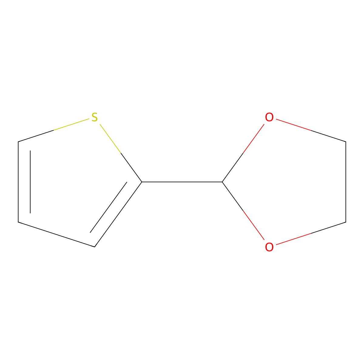 2-(2-Thienyl)-1,3-dioxolane molecular structure, CAS 58268-08-9