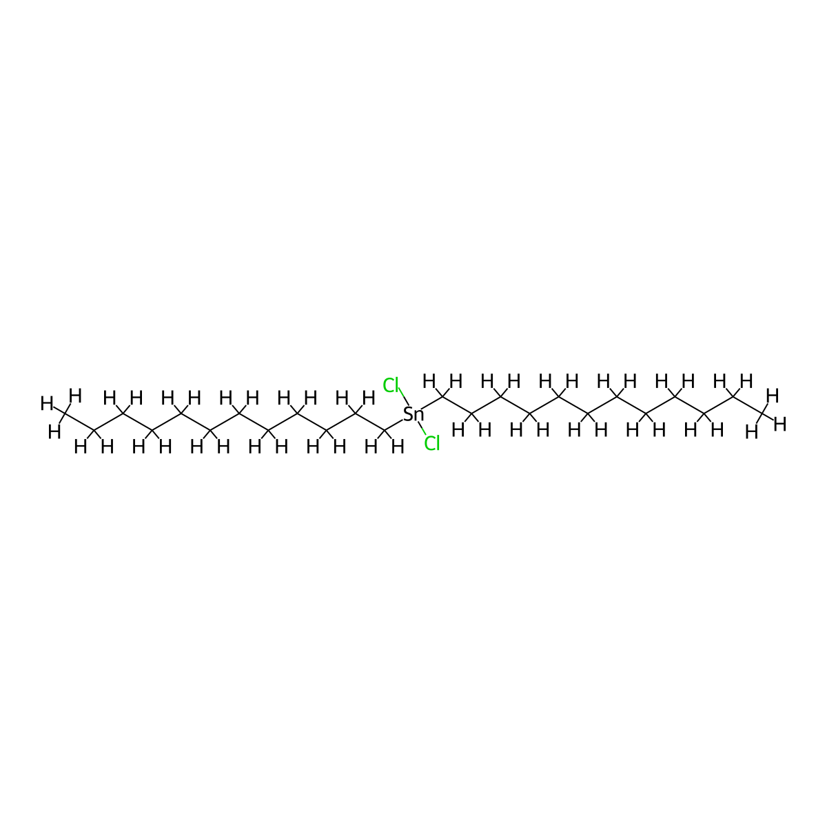Didodecyltin dichloride molecular structure, CAS 5827-58-7