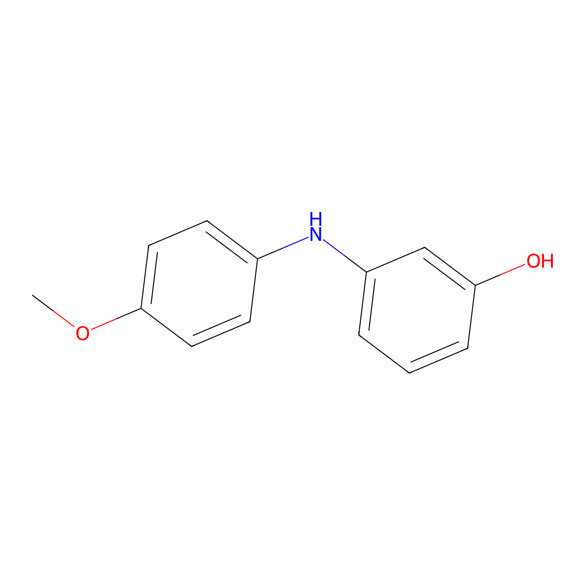 3-(4-Methoxyanilino)phenol molecular structure, CAS 58273-38-4