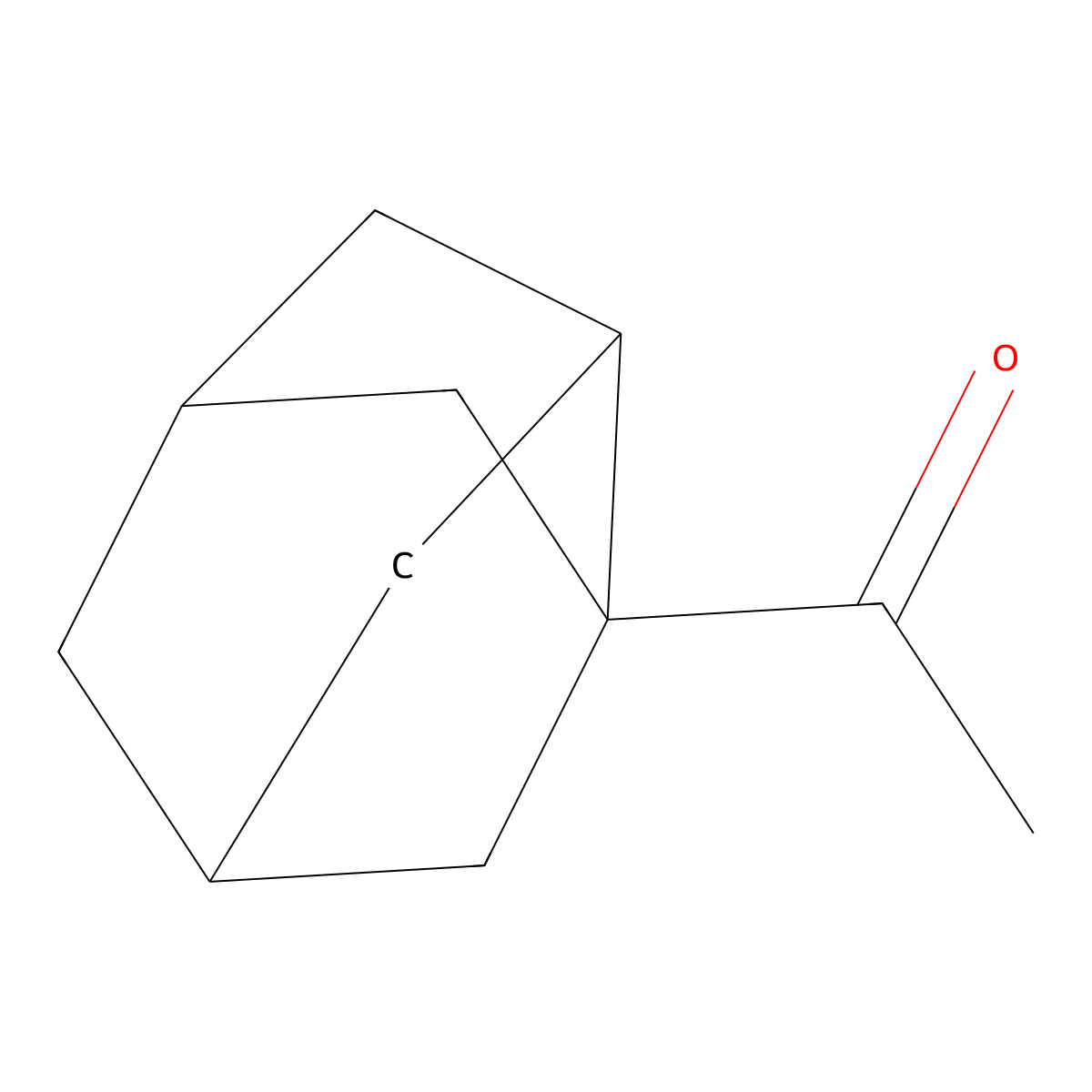 3-Acetylnoradamantane molecular structure, CAS 58275-58-4
