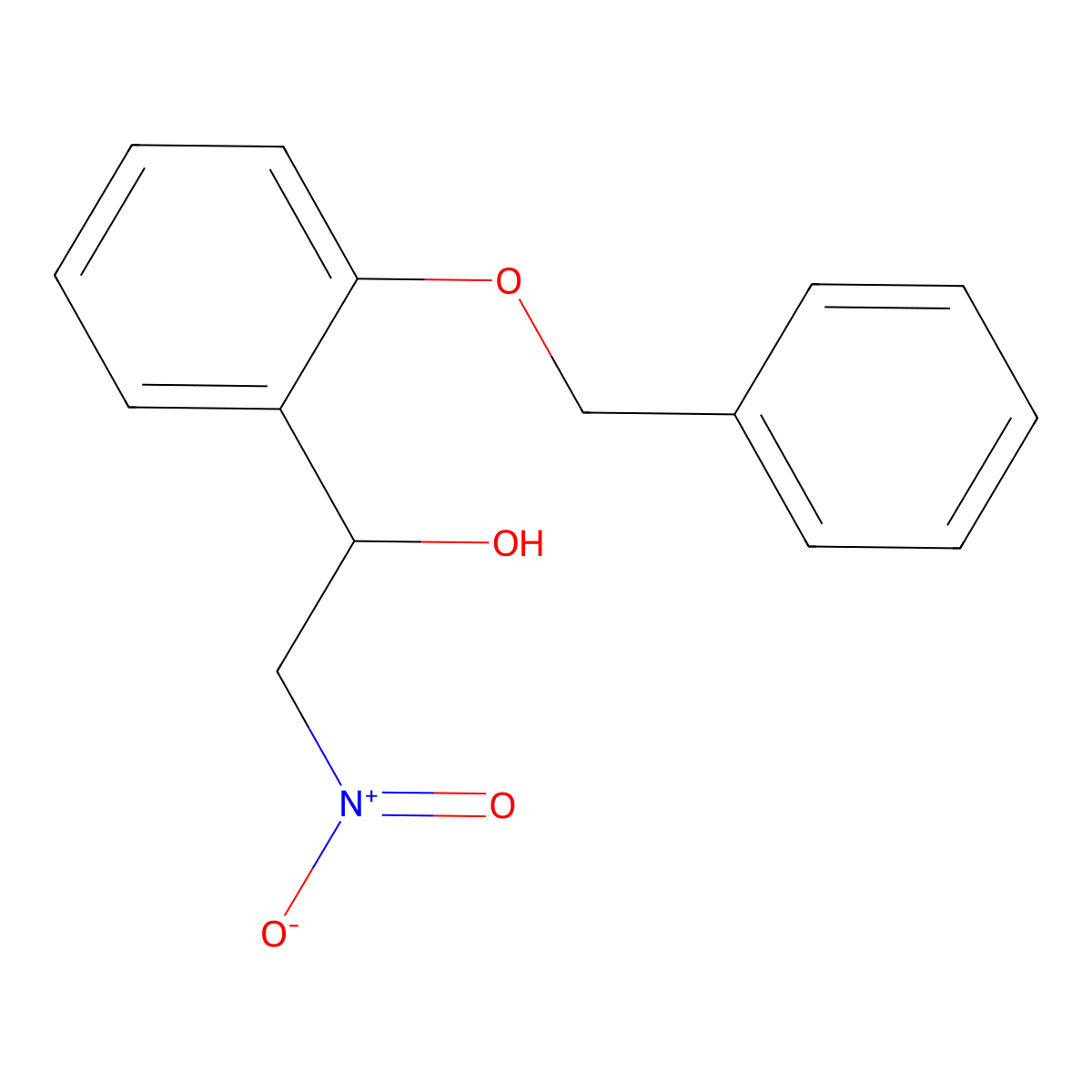 1-[2-(Benzyloxy)phenyl]-2-nitroethan-1-ol molecular structure, CAS 58278-86-7