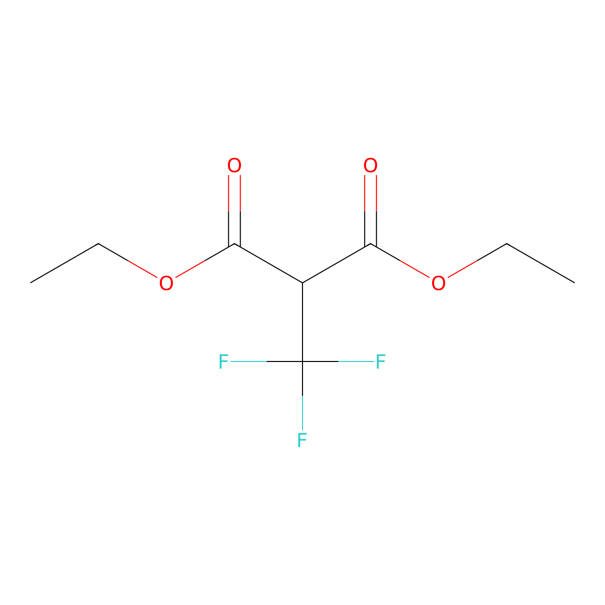 1,3-Diethyl 2-(trifluoromethyl)propanedioate molecular structure, CAS 5828-96-6