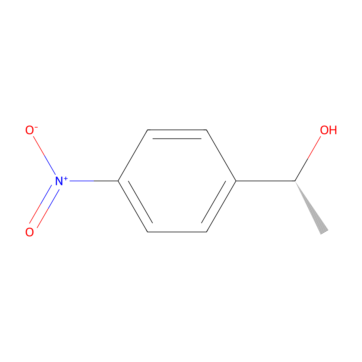 (R)-1-(4-nitrophenyl)ethanol molecular structure, CAS 58287-18-6