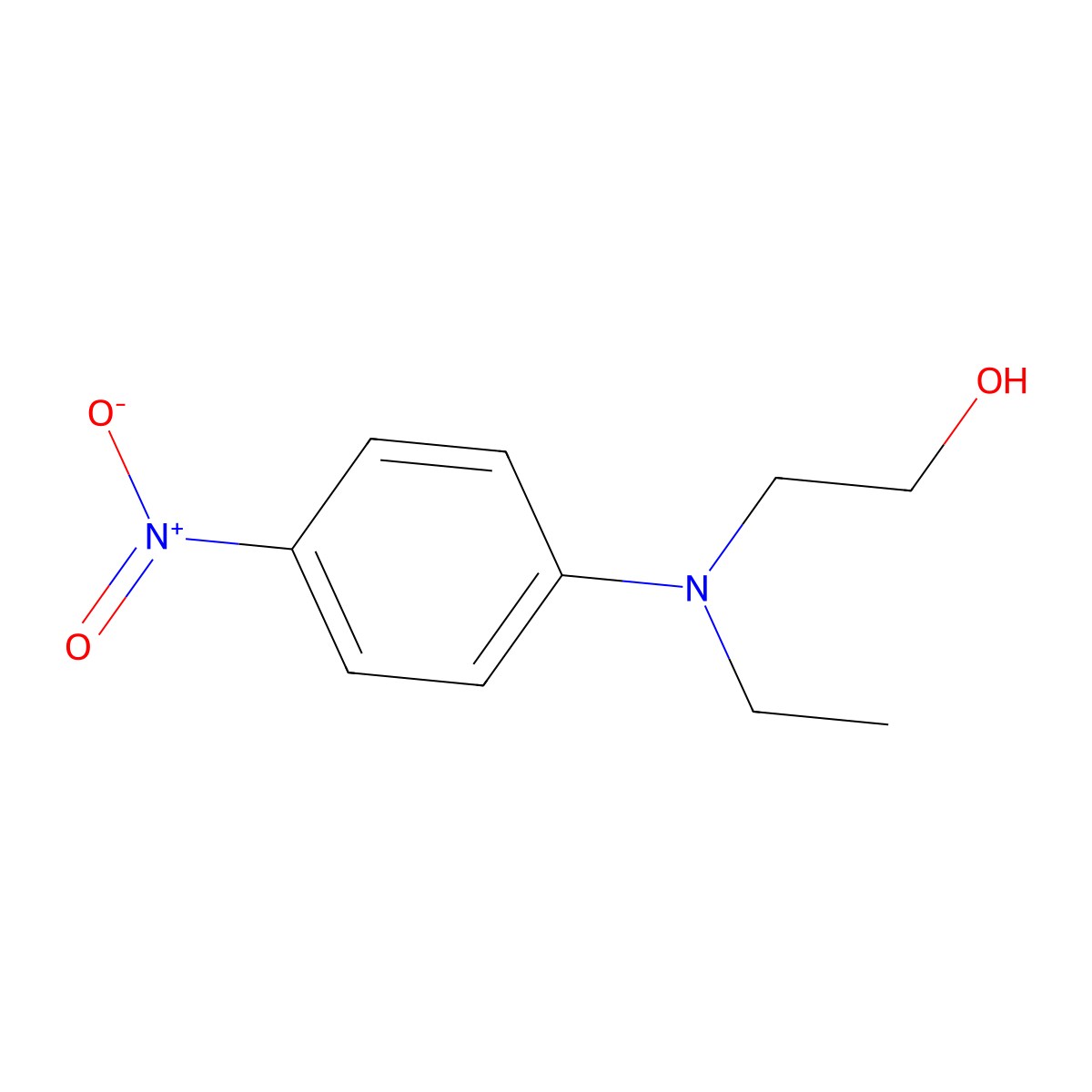 2-[Ethyl(4-nitrophenyl)amino]ethanol molecular structure, CAS 58287-31-3