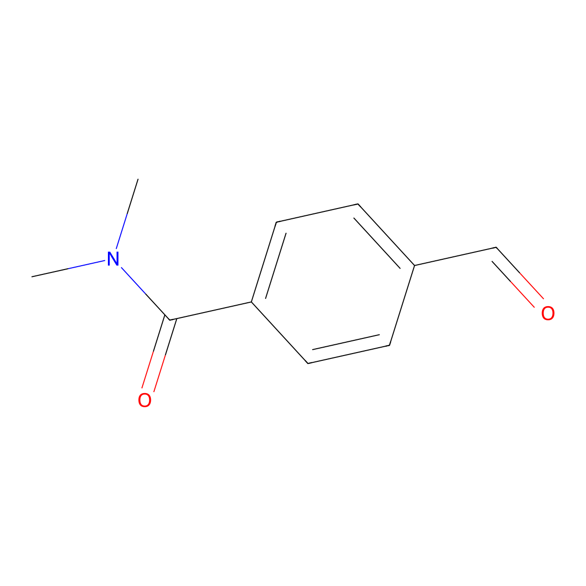 4-formyl-N,N-dimethylbenzamide molecular structure, CAS 58287-76-6