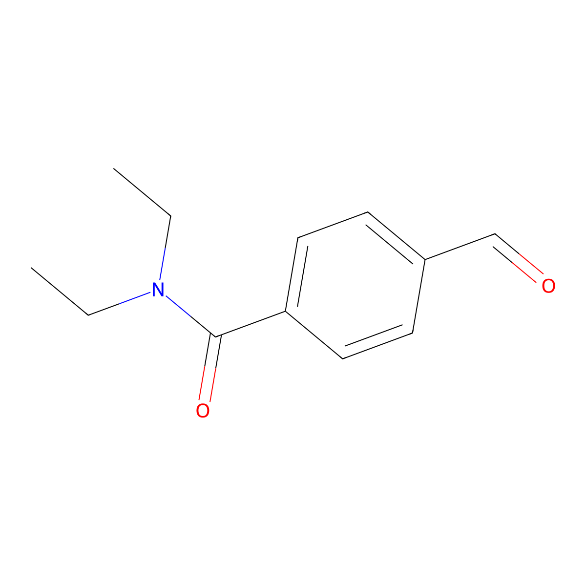 N,N-diethyl-4-formylbenzamide molecular structure, CAS 58287-77-7
