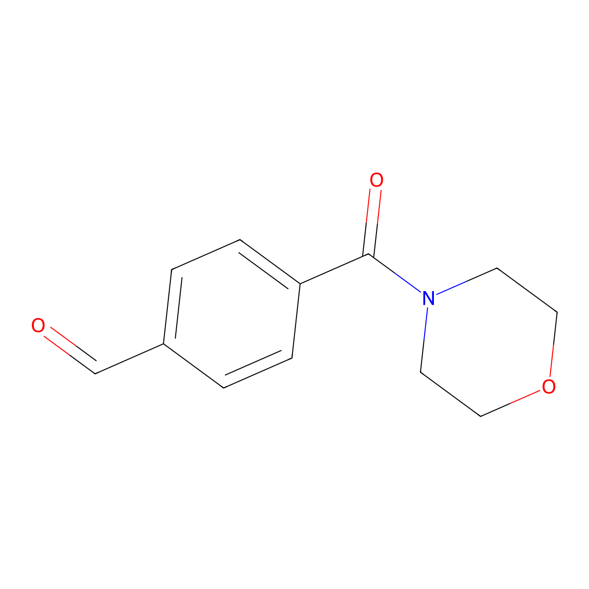 4-(Morpholine-4-carbonyl)benzaldehyde molecular structure, CAS 58287-80-2
