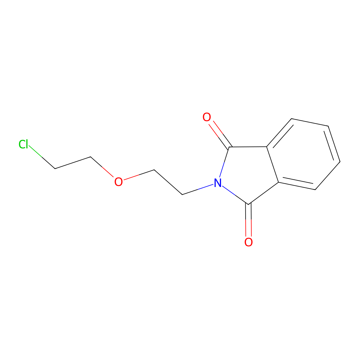 N-[(2-Chloroethoxy)ethyl]phthalimide molecular structure, CAS 58290-51-0
