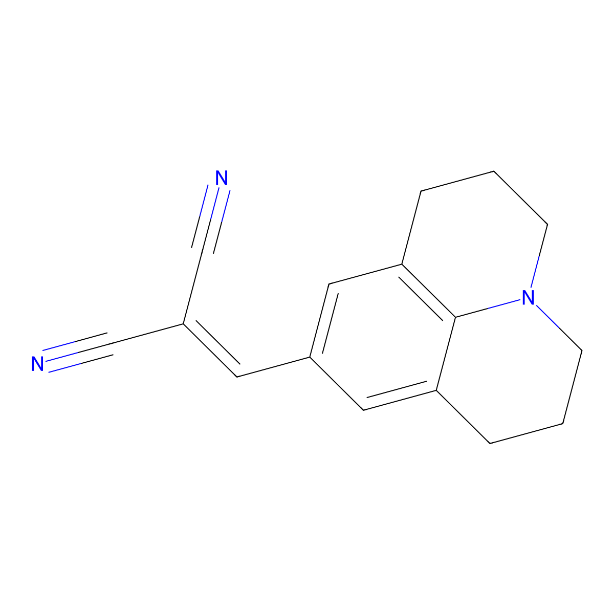9-(2,2-Dicyanovinyl)julolidine molecular structure, CAS 58293-56-4