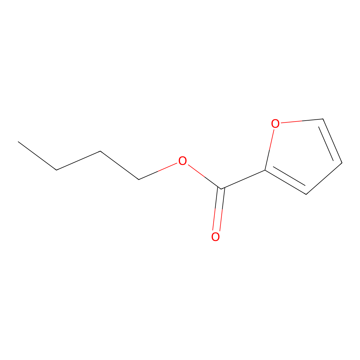 Butyl 2-furoate molecular structure, CAS 583-33-5