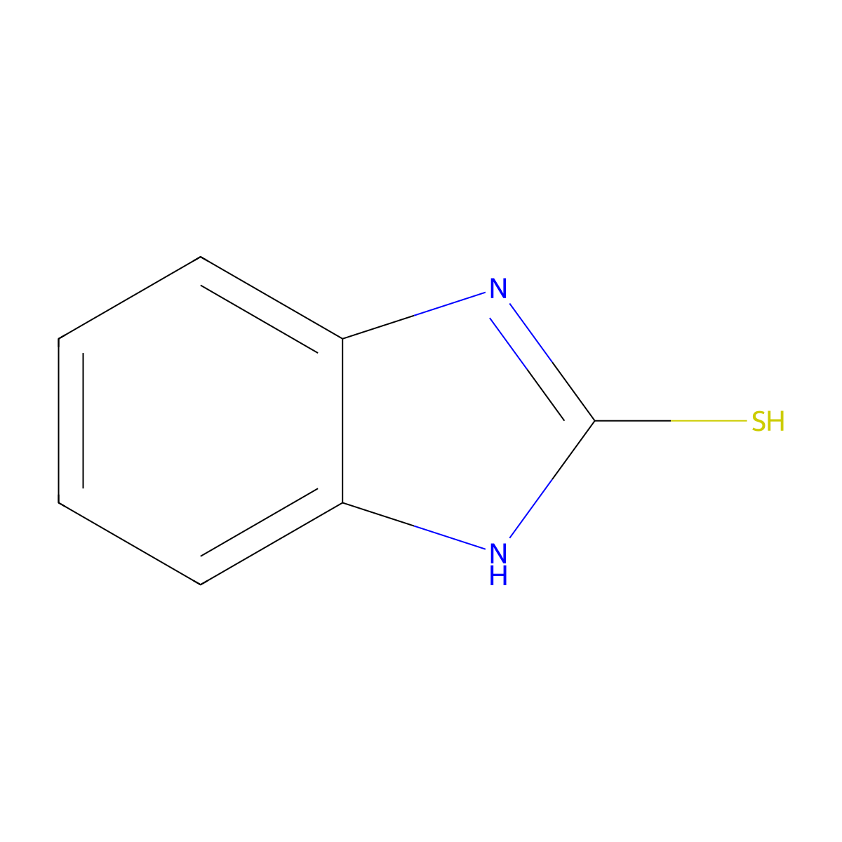 1H-benzimidazole-2-thiol molecular structure, CAS 583-39-1