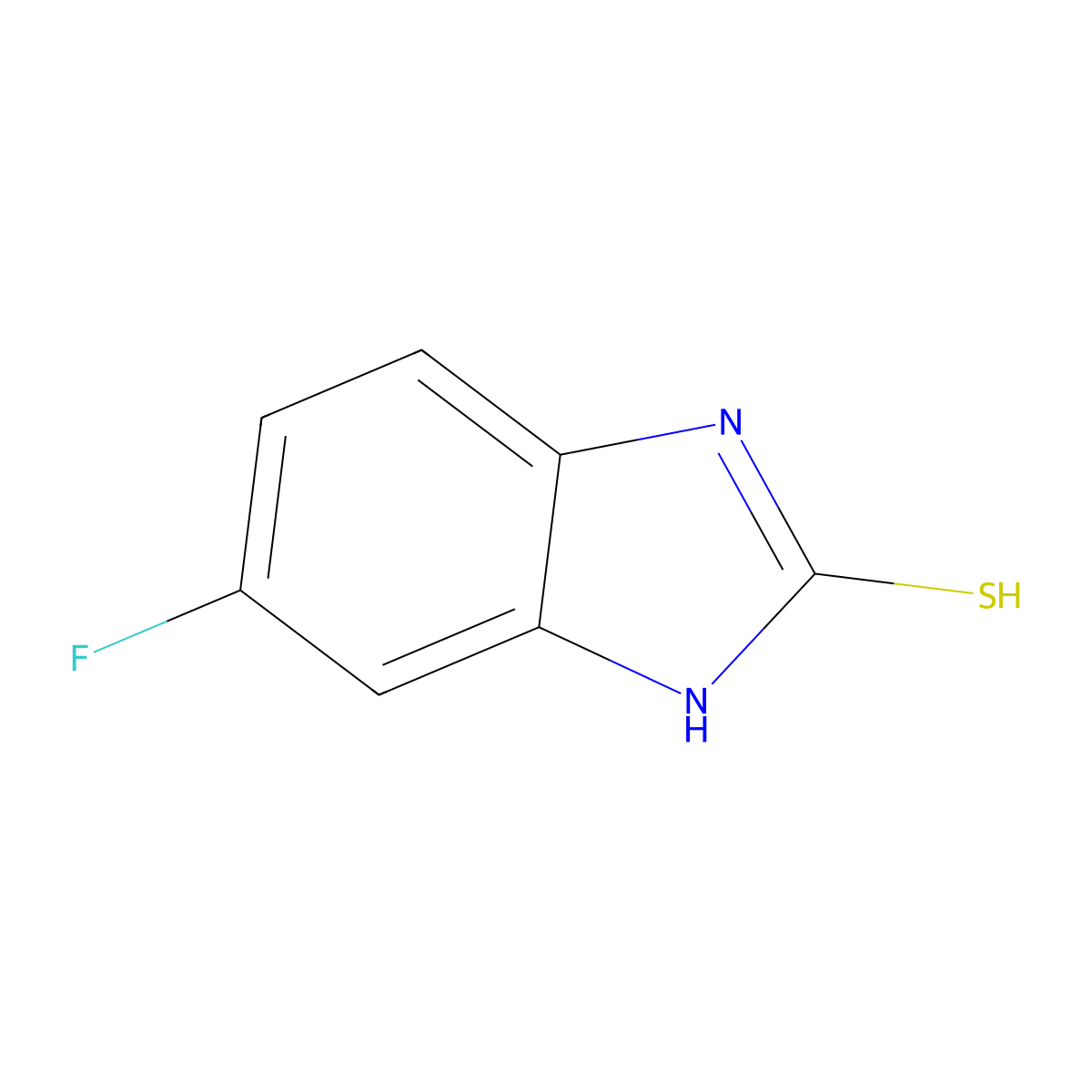 5-Fluoro-1H-benzo[d]imidazole-2(3H)-thione molecular structure, CAS 583-42-6