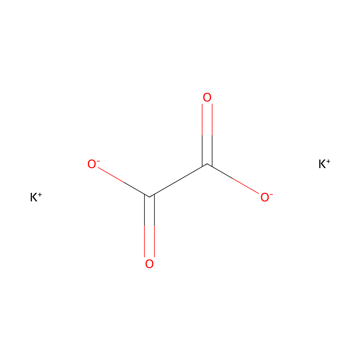 Dipotassium Oxalate molecular structure, CAS 583-52-8