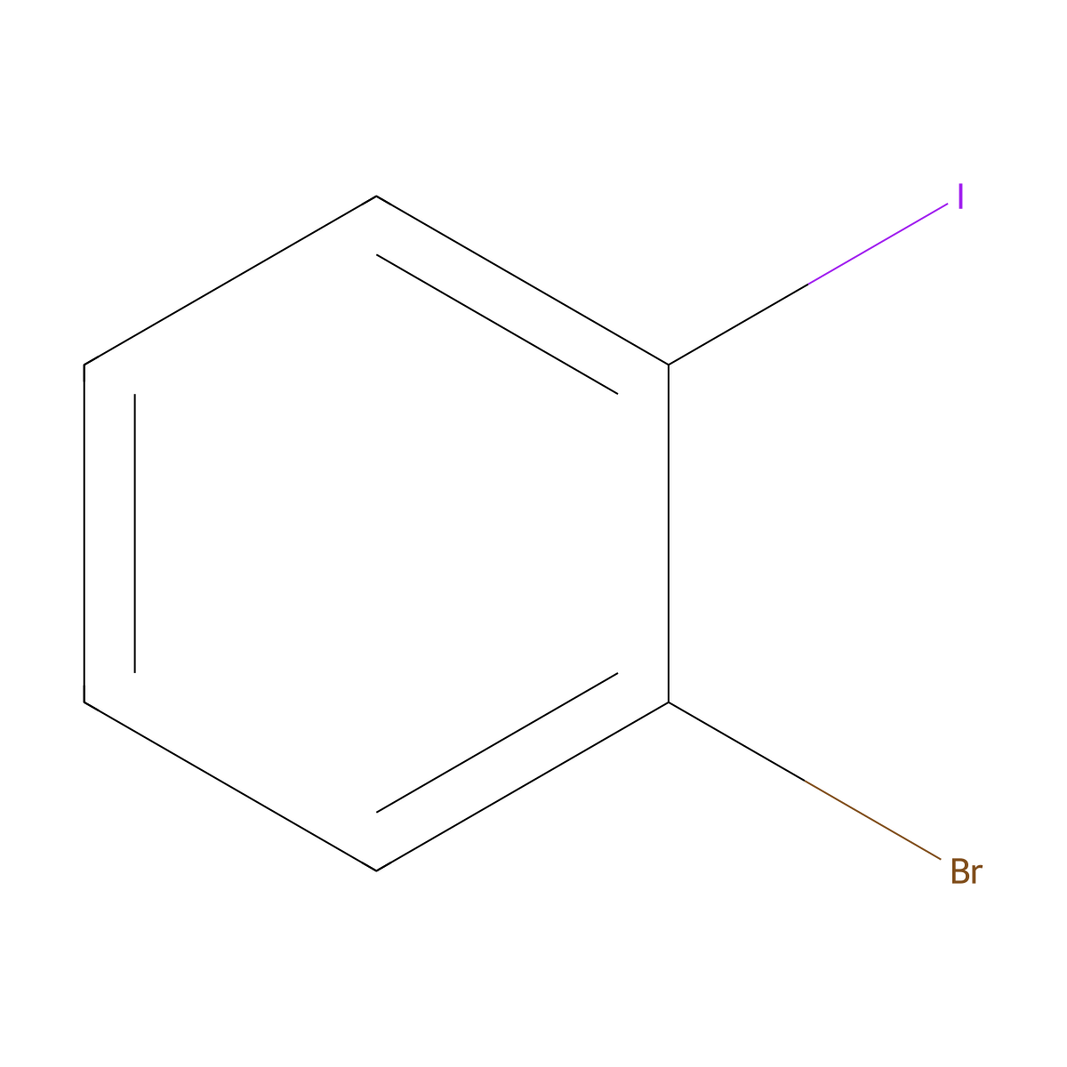 1-Bromo-2-iodobenzene molecular structure, CAS 583-55-1