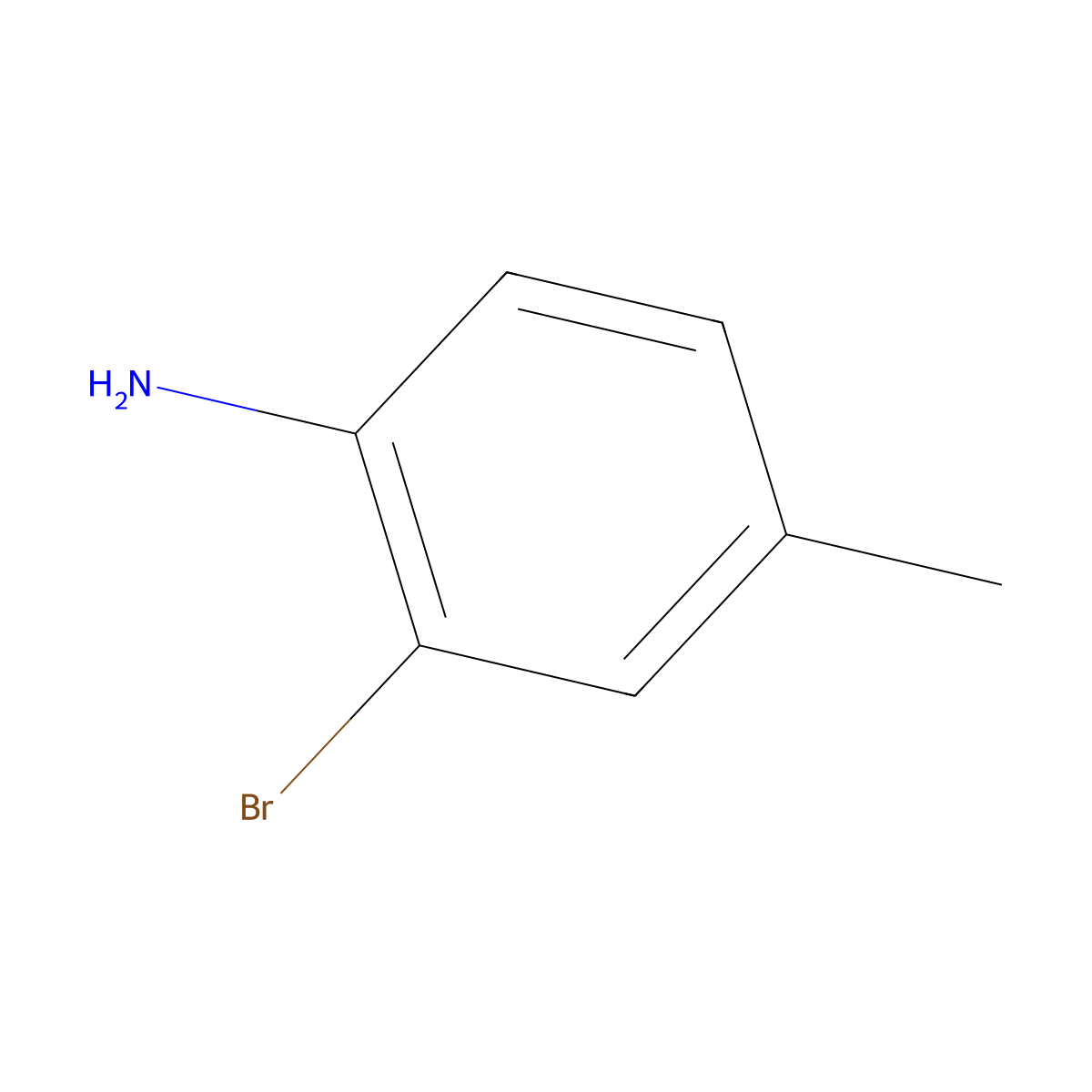 2-Bromo-4-methylaniline molecular structure, CAS 583-68-6
