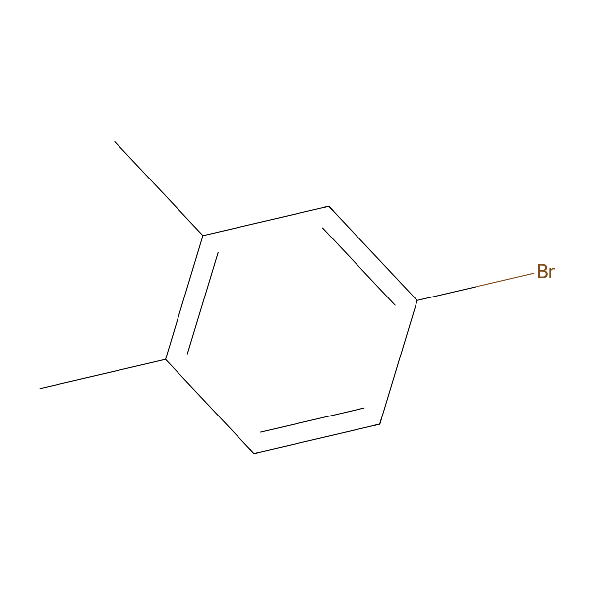 4-Bromo-o-xylene molecular structure, CAS 583-71-1