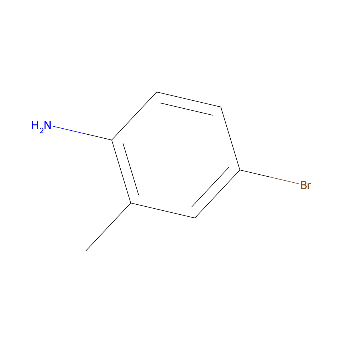 4-Bromo-2-methylaniline molecular structure, CAS 583-75-5