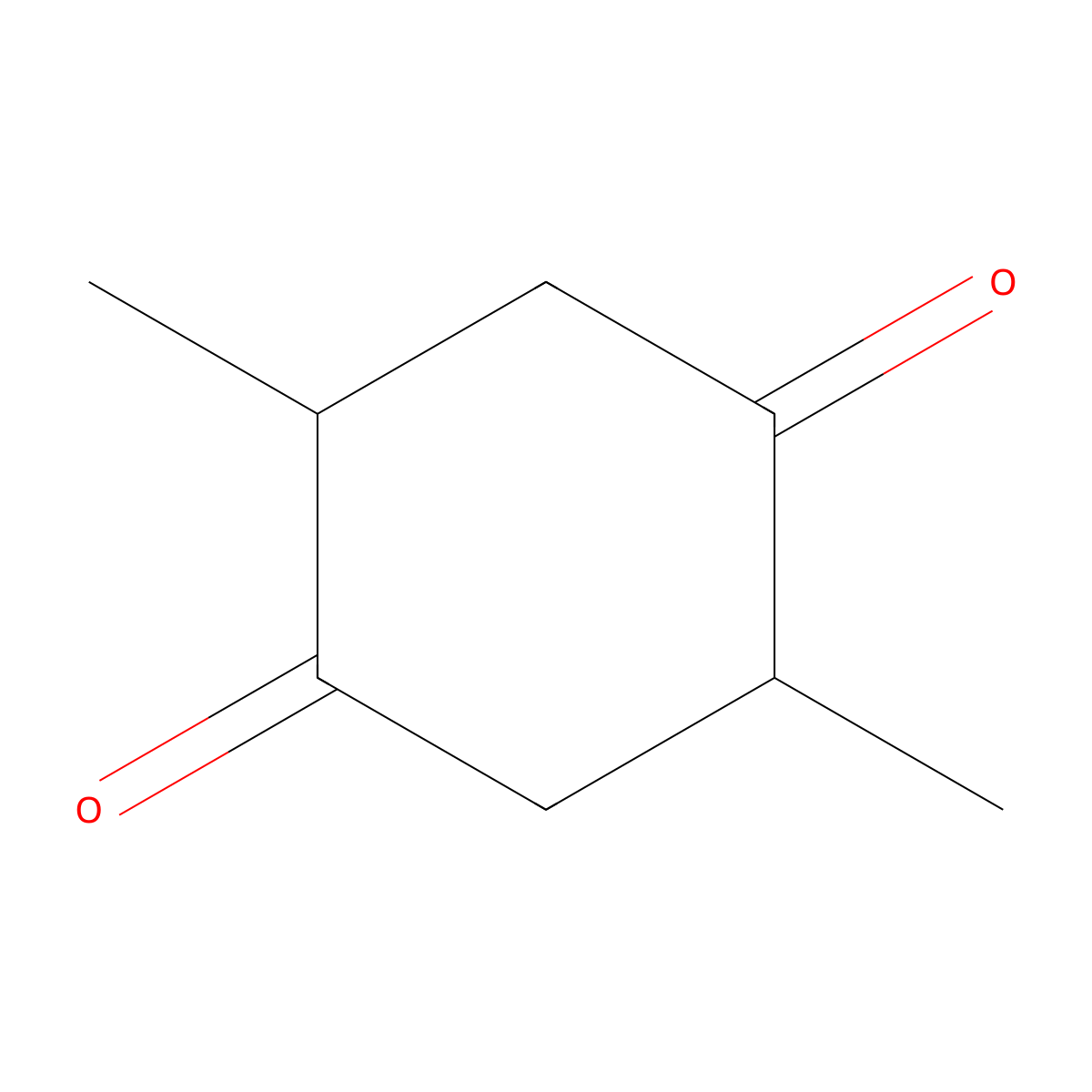 1,4-Cyclohexanedione, 2,5-dimethyl- molecular structure, CAS 583-81-3