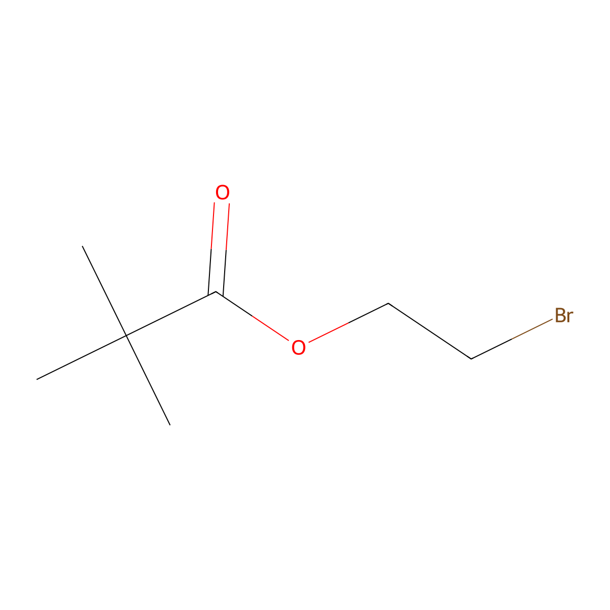 2-Bromoethyl 2,2-dimethylpropanoate molecular structure, CAS 58304-93-1