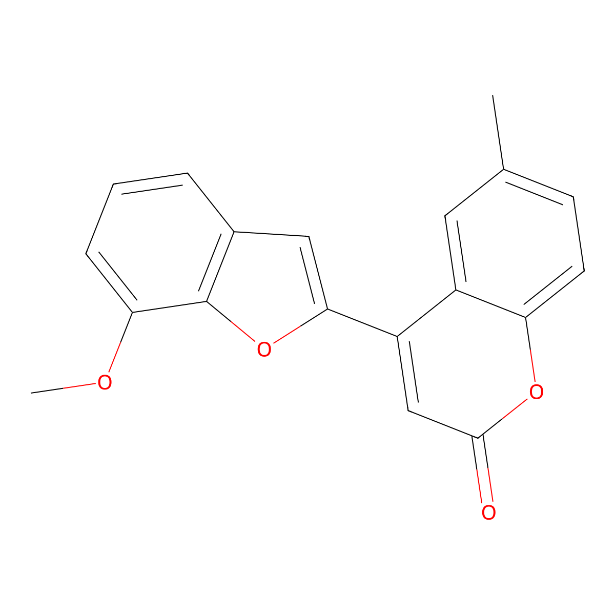 4-(7-Methoxy-1-benzofuran-2-yl)-6-methylchromen-2-one molecular structure, CAS 583053-44-5