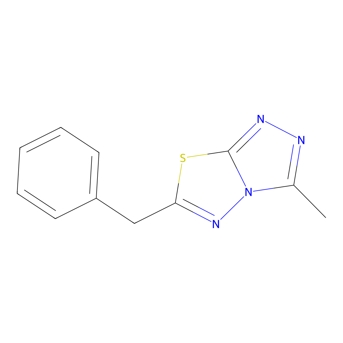 6-Benzyl-3-methyl-[1,2,4]triazolo[3,4-b][1,3,4]thiadiazole molecular structure, CAS 583058-84-8