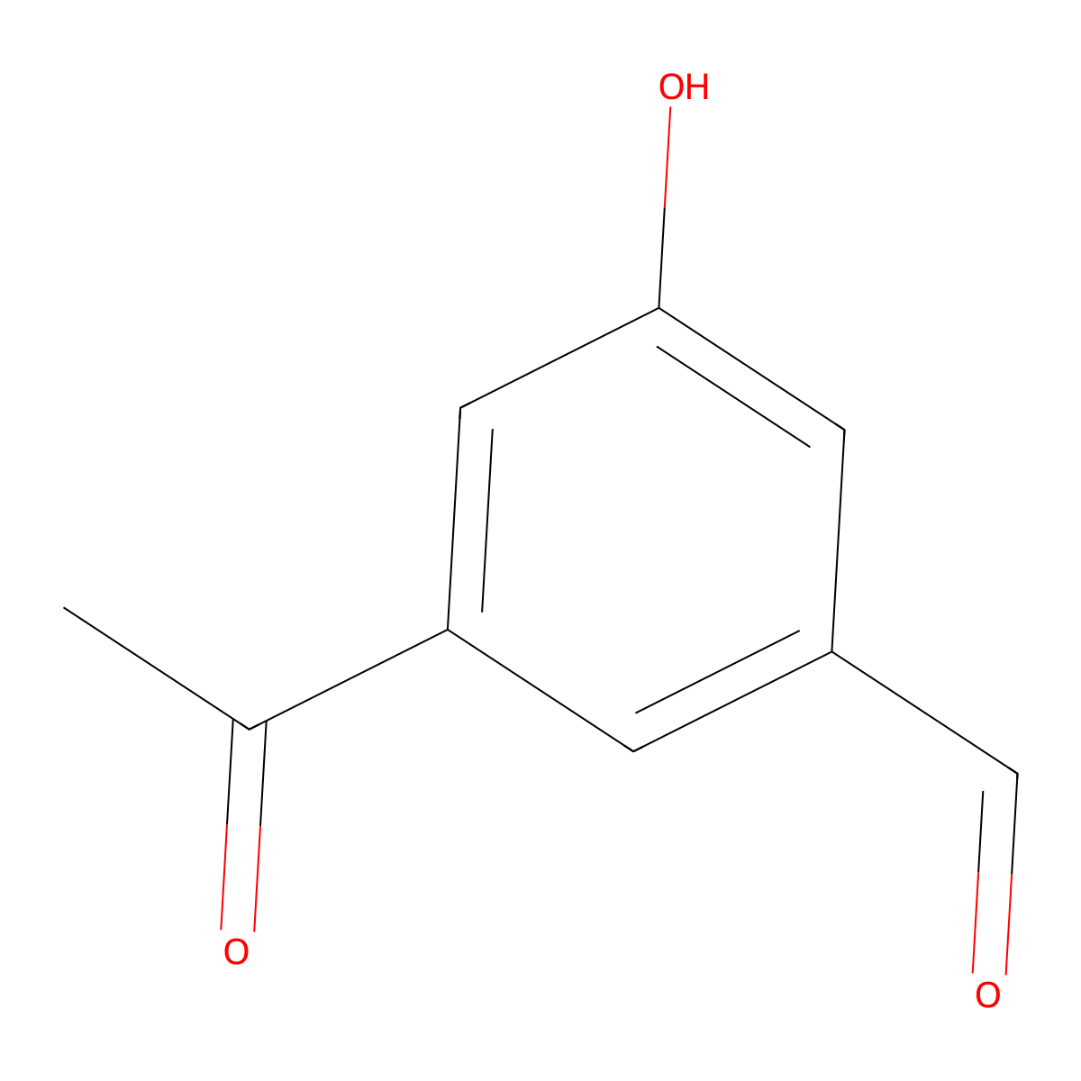 3-Acetyl-5-hydroxybenzaldehyde molecular structure, CAS 583060-40-6