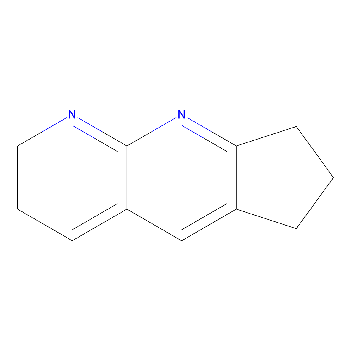 7,8-dihydro-6H-cyclopenta[b][1,8]naphthyridine molecular structure, CAS 58309-27-6