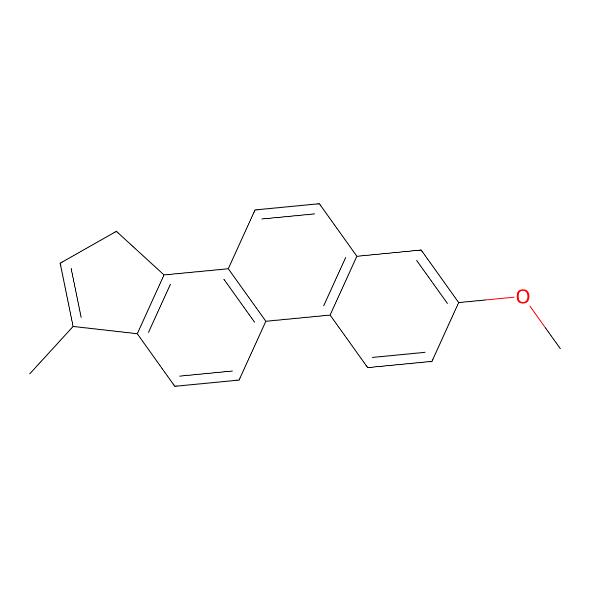 3-Methoxy-17-methyl-15H-cyclopenta(a)phenanthrene molecular structure, CAS 5831-08-3