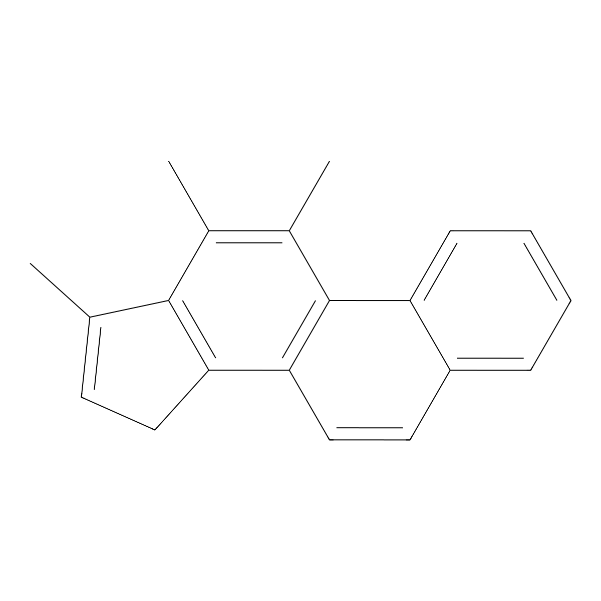 11,12,17-Trimethyl-15H-cyclopenta(a)phenanthrene molecular structure, CAS 5831-11-8