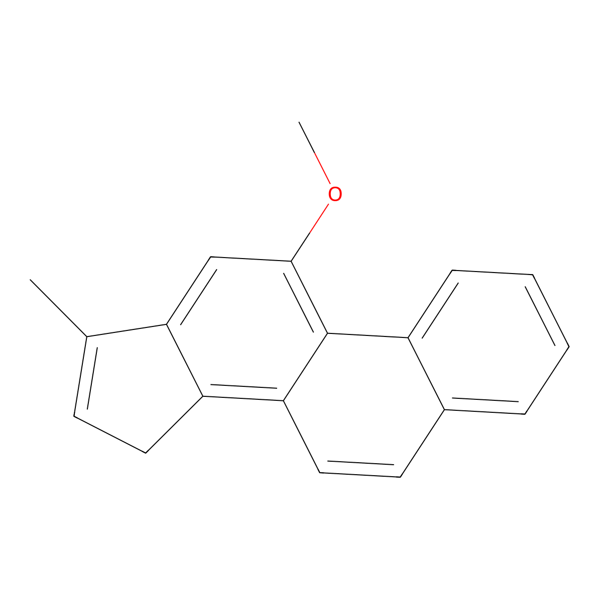 11-methoxy-17-methyl-15H-cyclopenta[a]phenanthrene molecular structure, CAS 5831-12-9