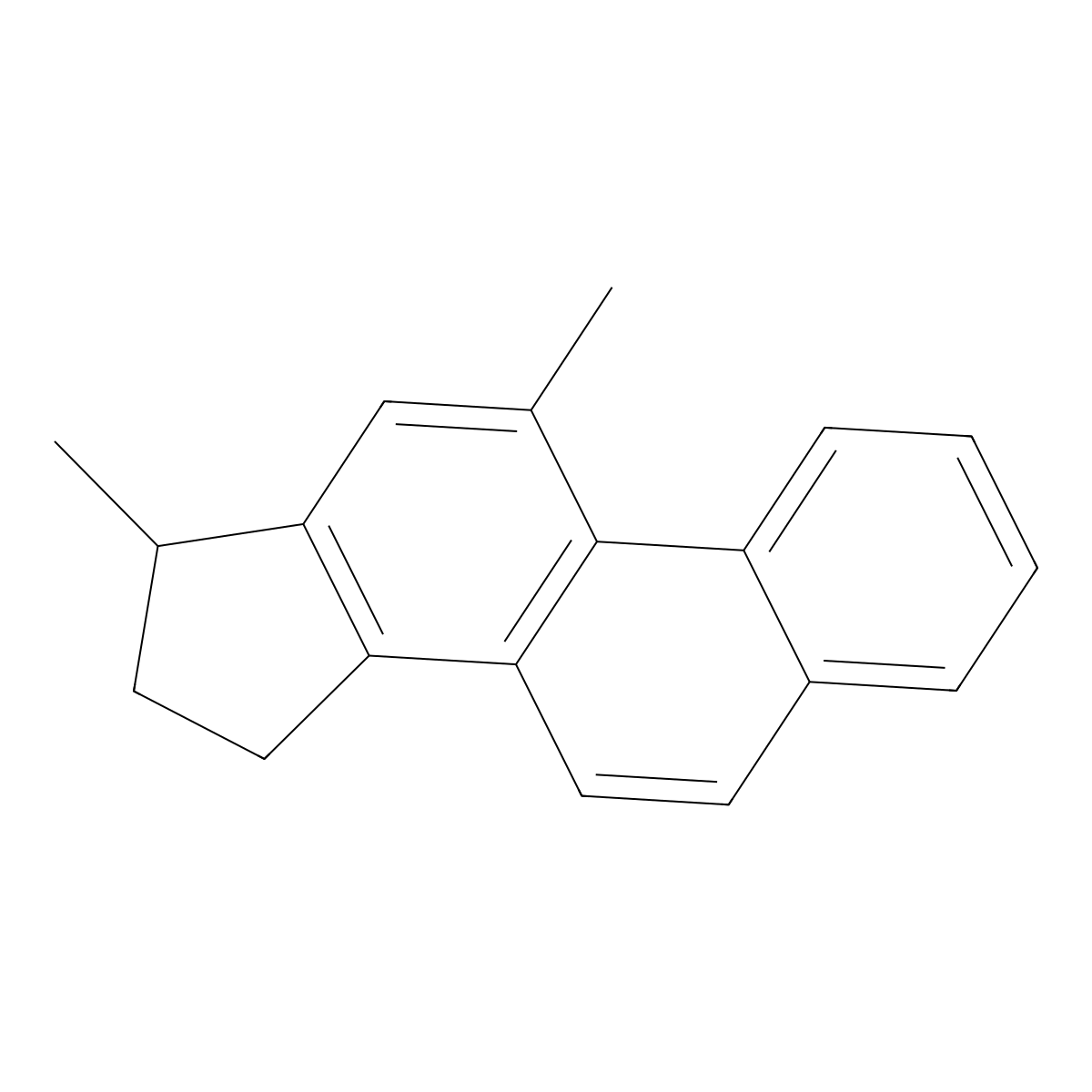 11,17-Dimethyl-16,17-dihydro-15H-cyclopenta(a)phenanthrene molecular structure, CAS 5831-16-3