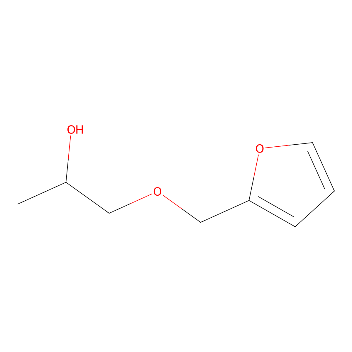 1-(Furfuryloxy)propan-2-ol molecular structure, CAS 5831-60-7