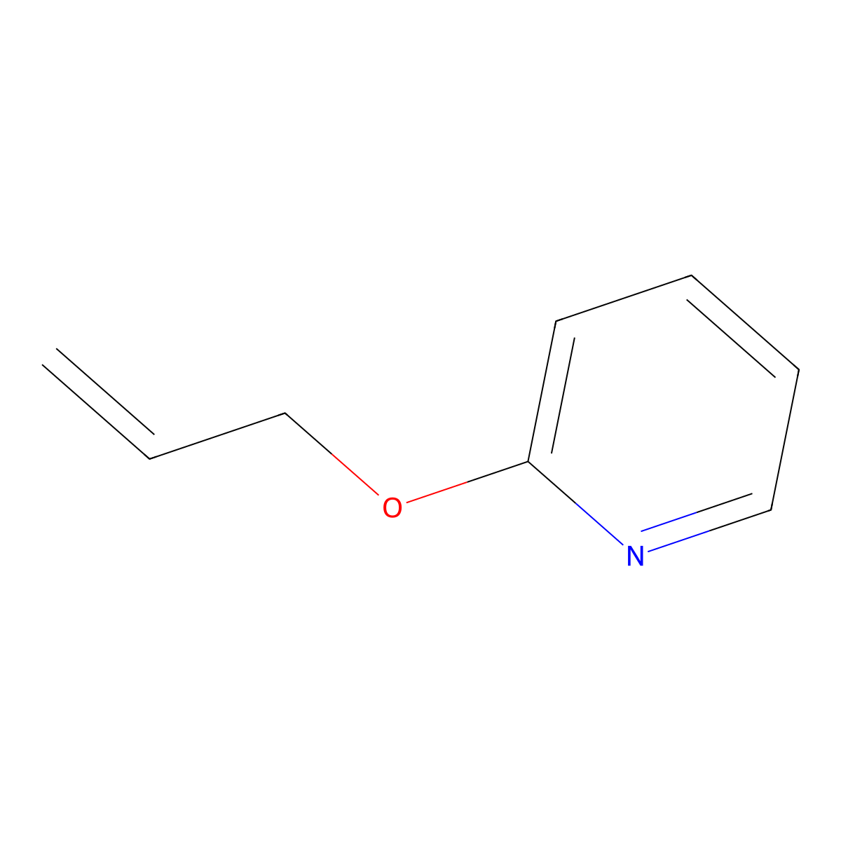 Allyl 2-pyridyl ether molecular structure, CAS 5831-77-6
