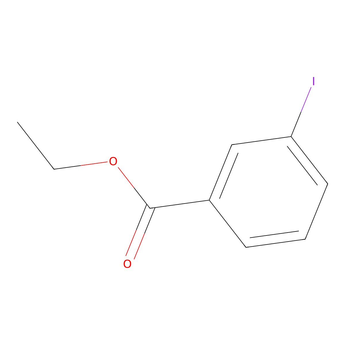 Ethyl 3-iodobenzoate molecular structure, CAS 58313-23-8