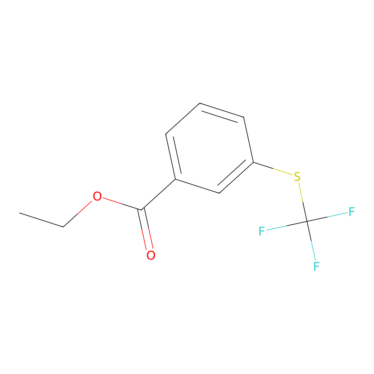 Ethyl 3-(trifluoromethylthio)benzoate molecular structure, CAS 58313-24-9